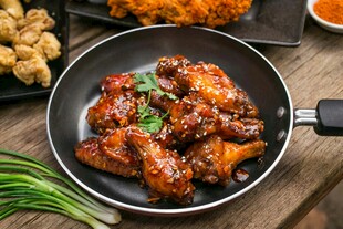 美味红烧鸡翅诱人呈现