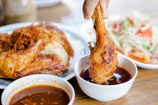 美味烤鸡腿诱人美食盛宴