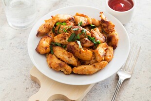 美味香煎土豆配葱花