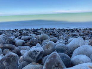 海边石滩 静谧自然景致