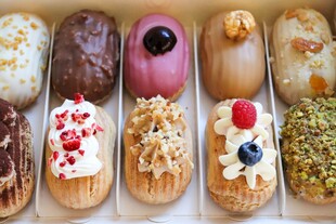 多彩美味甜甜圈展示