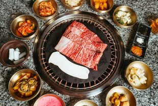 丰盛烤肉拼盘