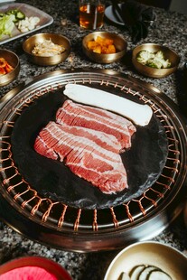 韩式烤肉美味食材展示