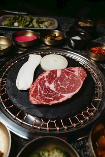 韩式烤肉食材展示