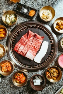 韩式烤肉美食拼盘