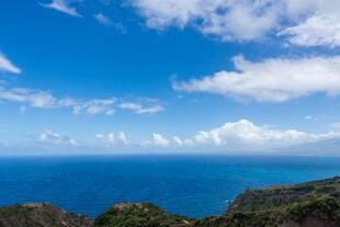 碧海蓝天青山美景