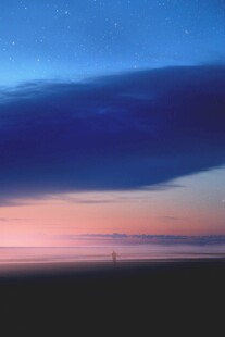 黄昏时分的天空美景