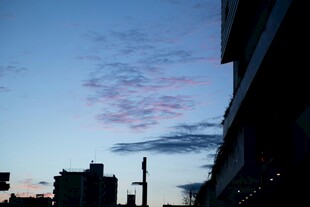 城市黄昏天际线美景