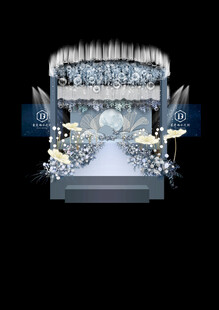 梦幻冰雪主题婚礼场景