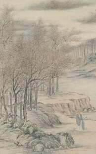 冬日山林雪景图