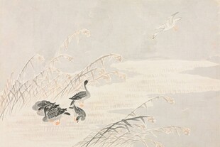 水墨仙鹤图