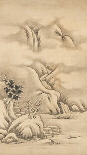 水墨山水风景图