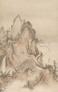 水墨山水国画风景图