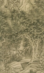 古代山林人物场景图