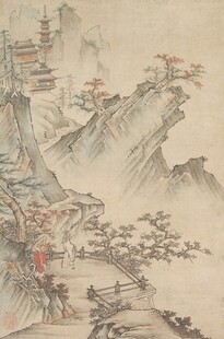 古代山水楼阁图