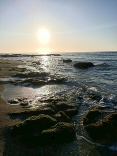海边日落