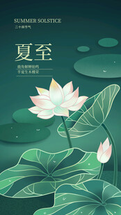夏至荷花图