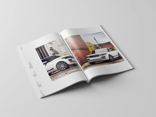 杂志画册内页排版样机