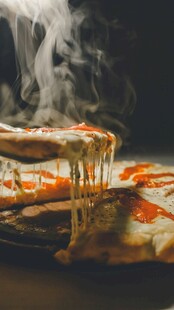 美味拉丝披萨诱人呈现