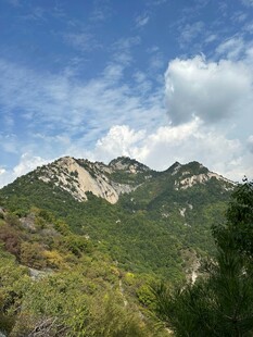 秀丽山峦与葱郁植被景观