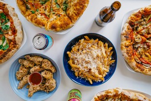 多样美味意大利面食拼盘