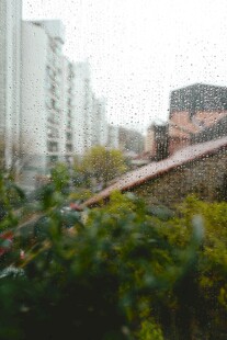 雨天玻璃水珠