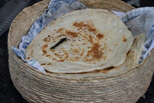 篮子里的美味面饼