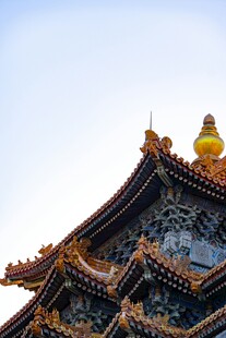 中式古建筑屋顶精美一角