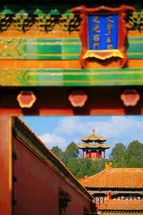 故宫一角古建筑景观