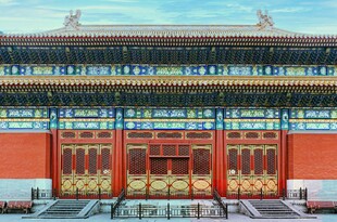 故宫宏伟宫门建筑景观