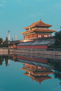 故宫角楼倒影美景