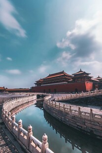 故宫护城河美景