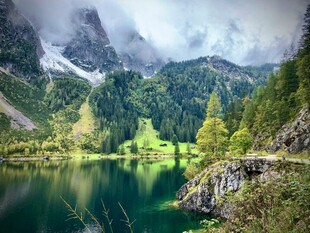 云雾缭绕之景