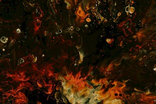 炽热火焰抽象艺术画面
