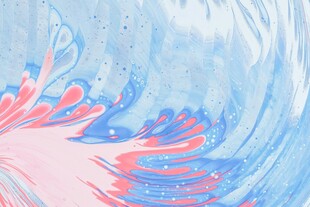 梦幻渐变流体艺术图案