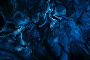 蓝色梦幻抽象墨水纹理