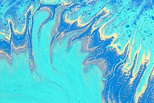 梦幻蓝调流体纹理图案