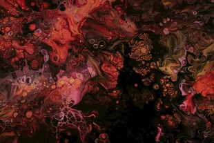 神秘暗红色抽象艺术画面