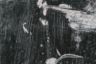 黑白抽象笔触纹理画面