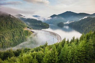 山间河谷森林美景