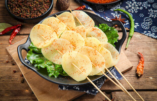 美味香煎土豆串