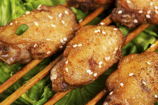烤鸡翅串