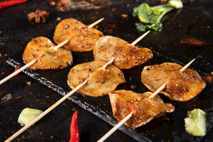 美味烤土豆片串串