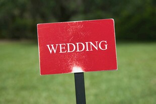婚礼指示牌