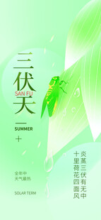 三伏天海报