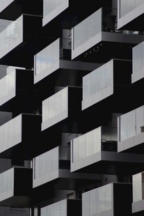 黑白几何建筑图案