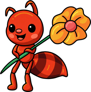 扛花小蚂蚁