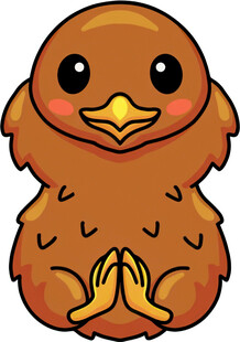 祈祷的小鸡