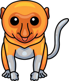 可爱卡通猴子形象