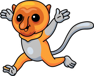 跳跃的可爱小猴子
